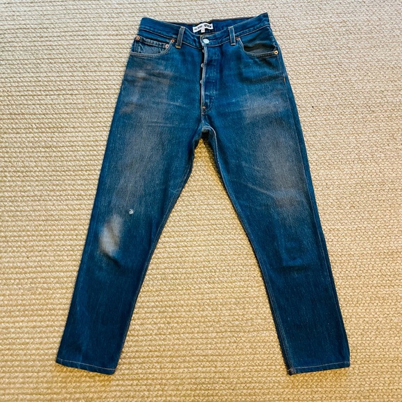 Re/done Levi Dark Wash skinny Sz 26 inseam 28